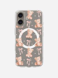 Cuddle Bow Clear Magsafe Clear Phone Case