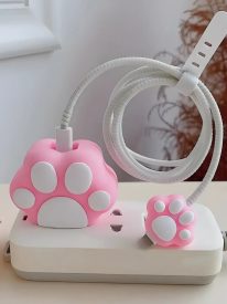 Pink Paw Charger Case & Cable Protector (18W/20W)