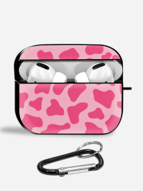 Y2K Pink Cow Airpods Glass Case
