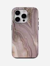 Dusty Rose Veins Glossy Armoured Case