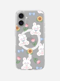 Puffy Pals Clear Magsafe Clear Phone Case