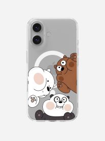 Panda Bash Clear Magsafe Clear Phone Case