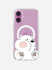 Cute Bear Clear Magsafe Clear Phone Case
