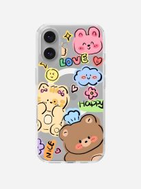 Happy Love Clear Magsafe Clear Phone Case