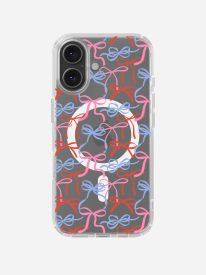 Blush Bow Clear Magsafe Clear Phone Case