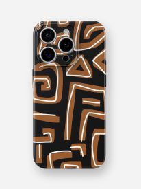 Black/Brown Pattern Glossy Hard Case