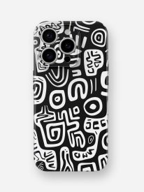 Black & White Pattern Glossy Hard Case
