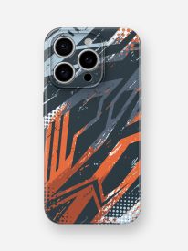Grunge Brush Strokes Pattern Glossy Hard Case