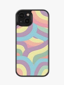 Abstract Pastel Rainbow Premium Leather Phone Case