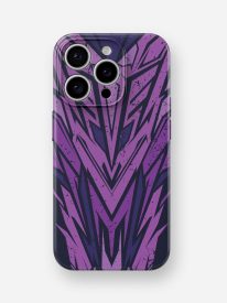 Purple Geometric Pattern Glossy Hard Case