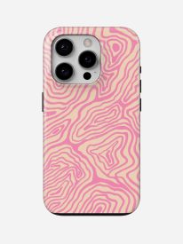 Candy Pink Topo Glossy Armoured Case