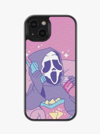 Chibi Ghost Premium Leather Phone Case