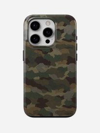 Classic Woodland Camo Glossy Armoured Case