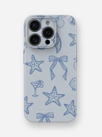 Coastal Bowties Glossy Hard Case