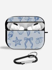 Coastal Bowties Aipods Glass Case