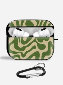 Green Mirage Aipods Glass Case