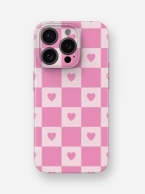 Love Check Glossy Hard Case