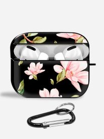 Midnight Magnolia Aipods Glass Case