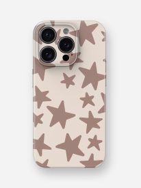 Mocha Stars Glossy Hard Case