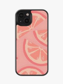 OrangeGlow Premium Leather Phone Case