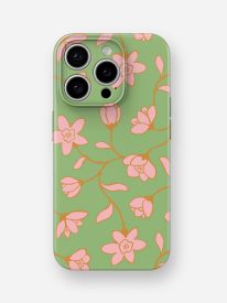 Pastel Blossom Green Glossy Hard Case