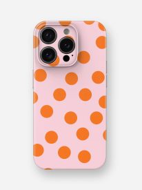 Peachy Polka Glossy Hard Case