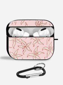 Petal Sketch Aipods Glass Case
