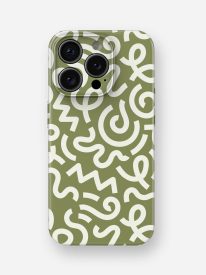 Sage Scribbles Glossy Hard Case