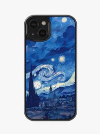 Starry Night Premium Leather Phone Case