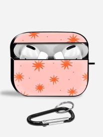 Sunburst Peach Aipods Glass Case