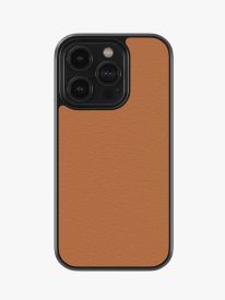 Solid Tan Premium Leather Phone Case