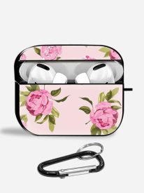 Vintage Peony Aipods Glass Case